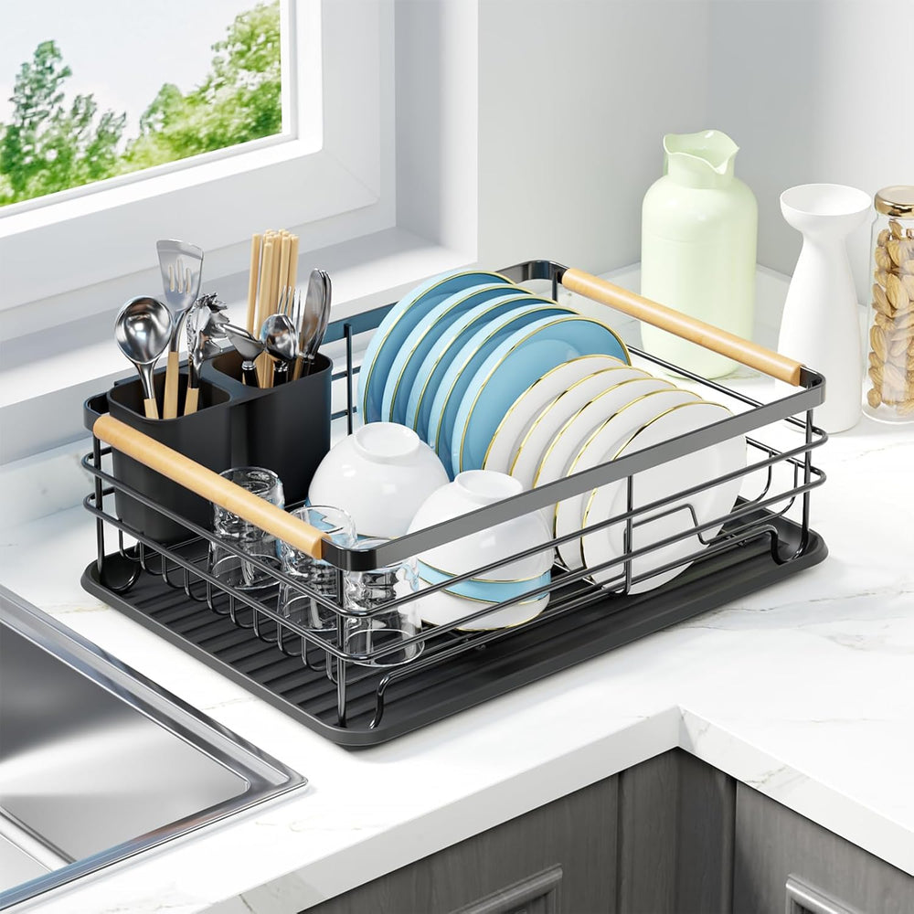 Small Dish Drying Rack, Black