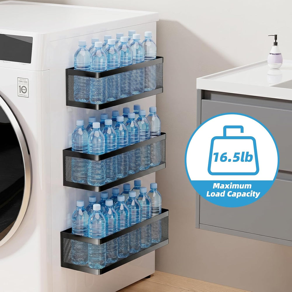 3 Pack Magnetic Shelves for Washing Machine，Laundry Organizer