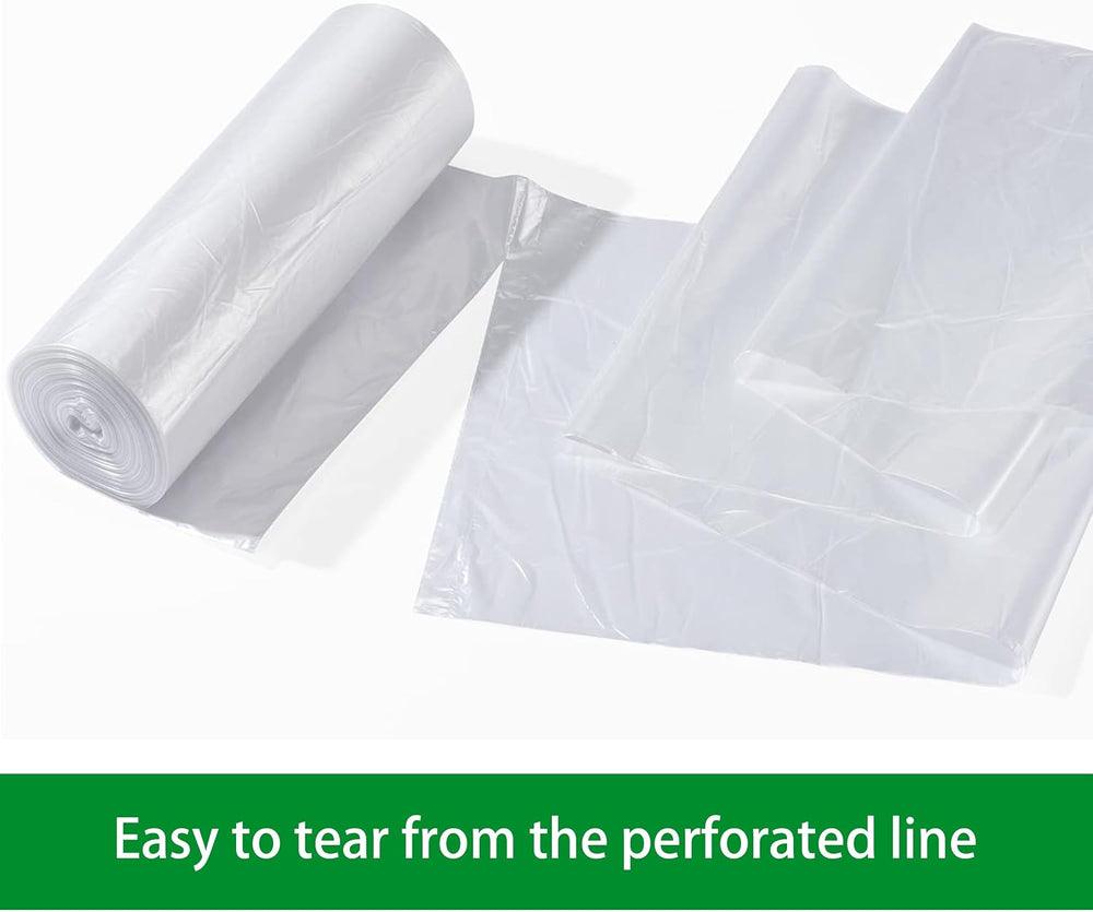 TYPLASTICS 55 Gallon Clear Trash Can Liners, 200 count, 36" x 60"