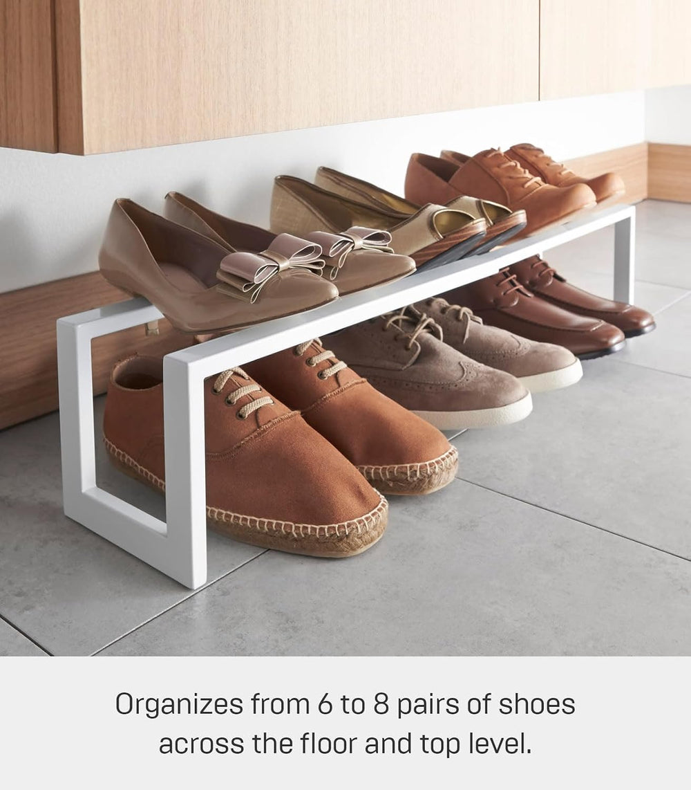 YAMAZAKI Home Line Expanding Shoe Rack, Metal, Adjustable - Single, 6" -...