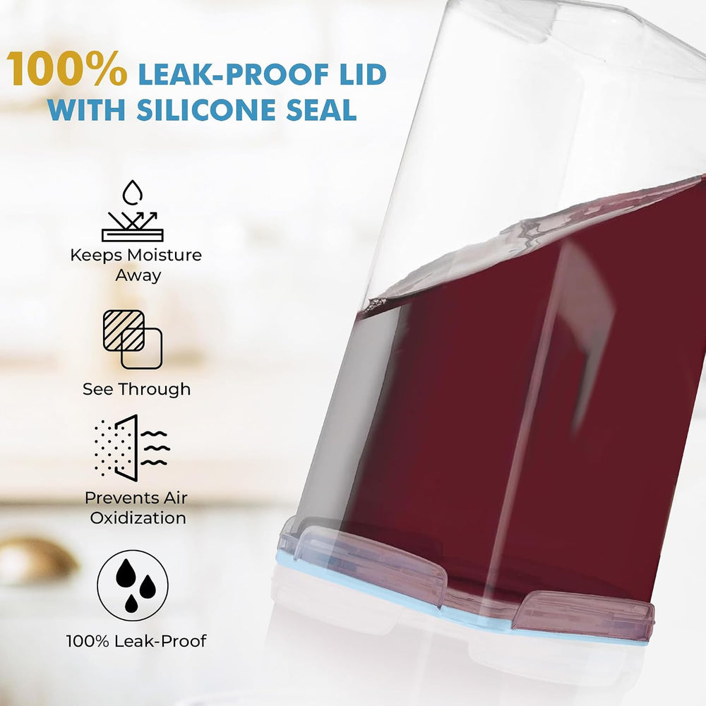 Shazo 2 PC (9.5L | 321 Oz) Extra Large Bulk Food Storage Containers with Airt...