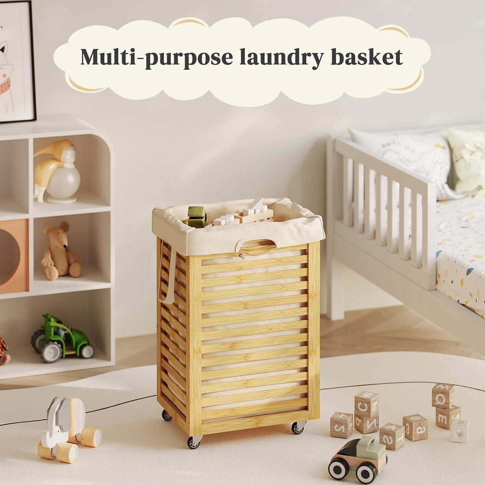 Laundry Hamper bamboo wood Laundry Clothes Laundry Hamper Clothes Storage