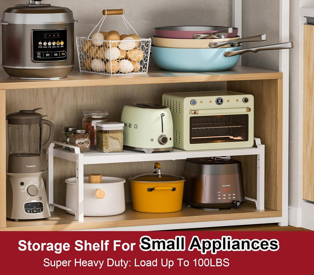 X-cosrack 12" Wide 100LBS Loading-Bearing Heavy Duty Kitchen Storage She...
