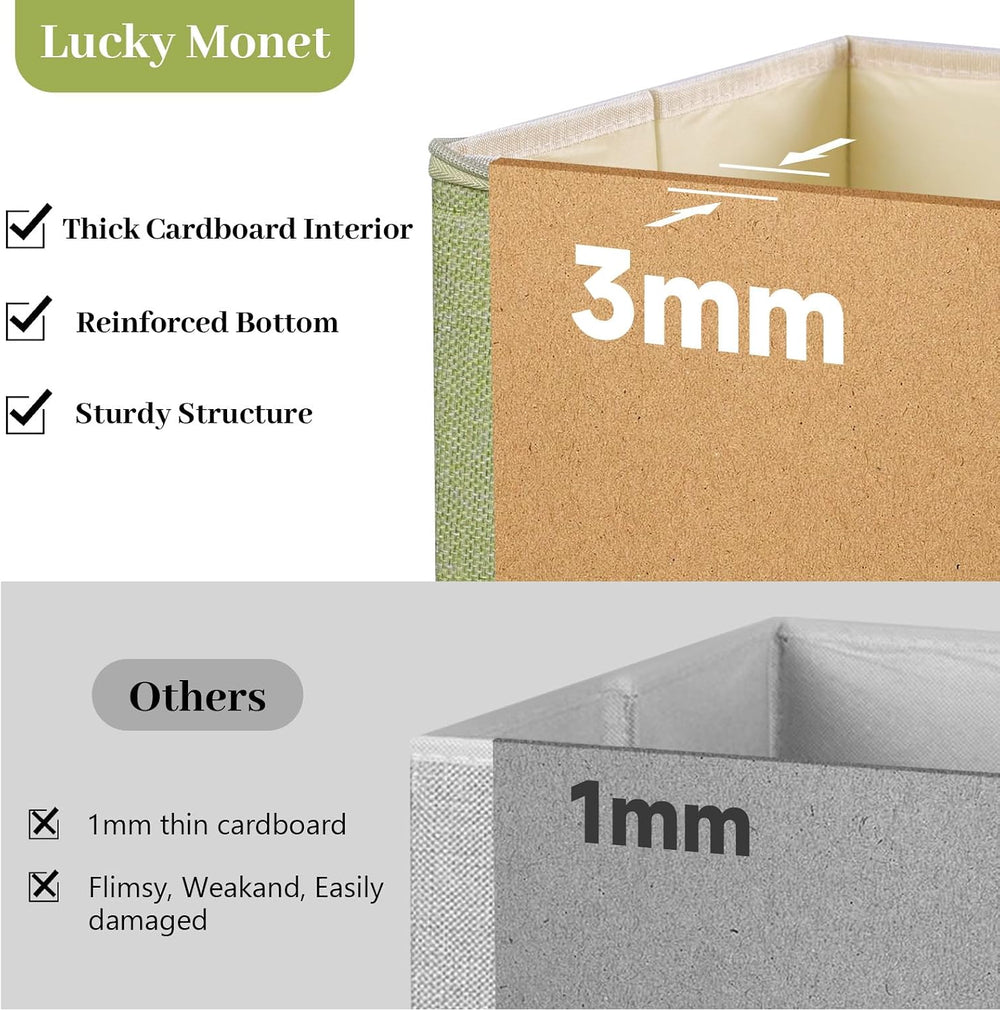3 Pack Storage Bins with Zipper Lids 17.7"x13.8"x10" Foldable ...