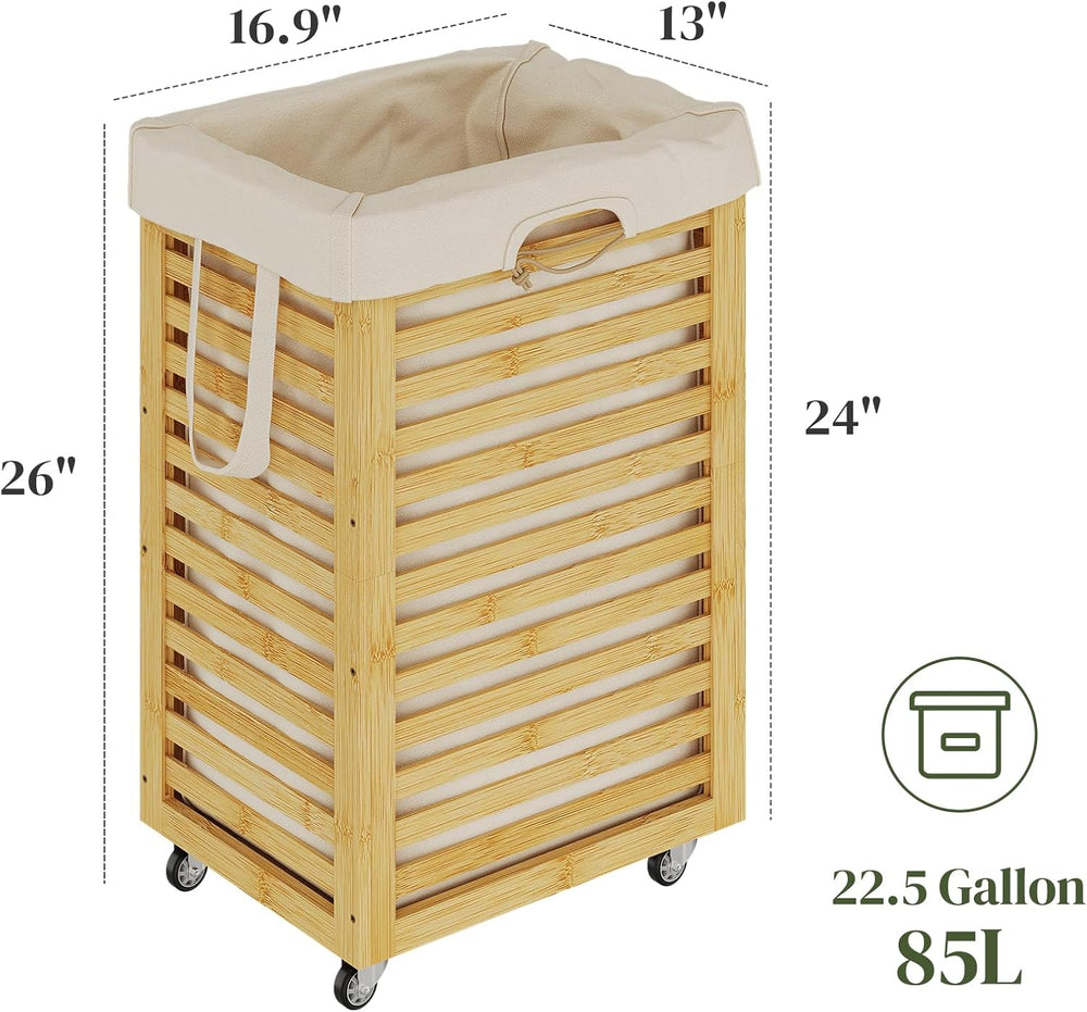 Laundry Hamper bamboo wood Laundry Clothes Laundry Hamper Clothes Storage