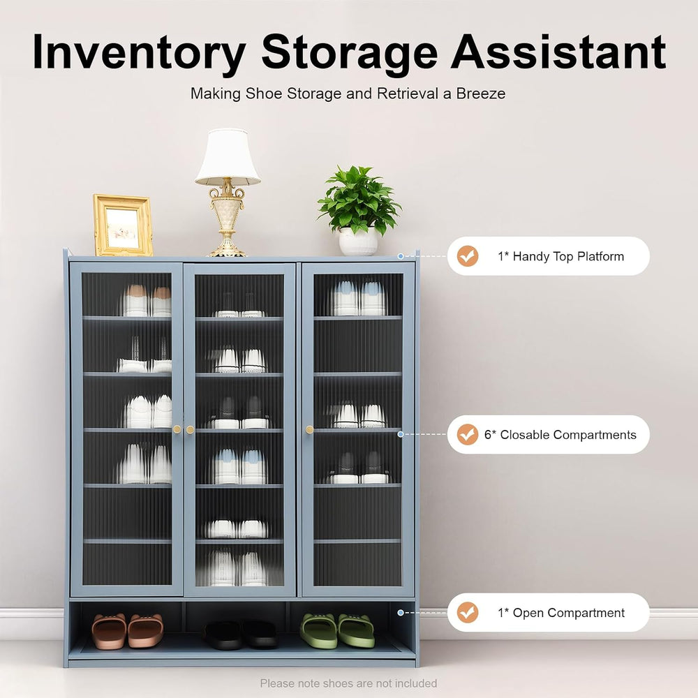 Shoes Rack Organizer,Shoe Storage Cabinet,8 Tiers Freestanding Shoe Rack,Shoe...