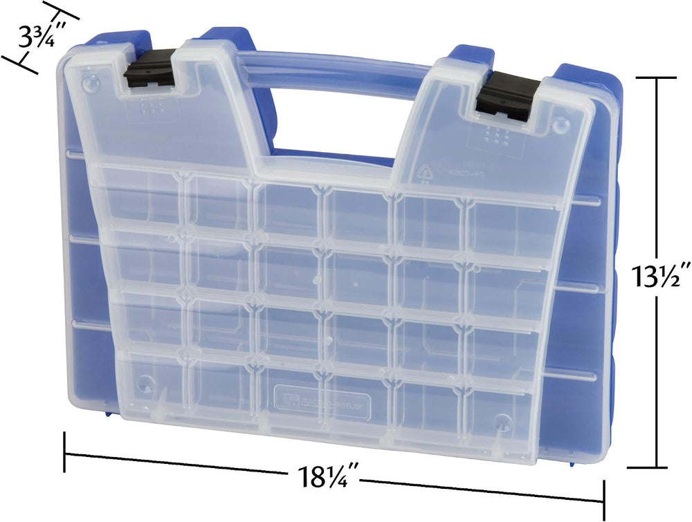 Akro-Mils 06118 Multi Compartment Hardware and Crafts Portable Organizer Stor...