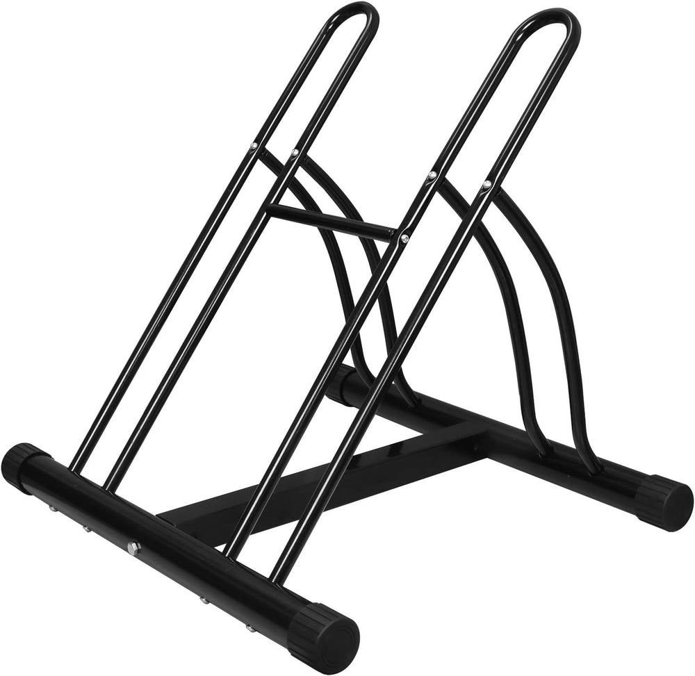 F2C 2-Bike Rack Bicycle Floor Stand Two Bike Parking Garage Storage Rack for ...