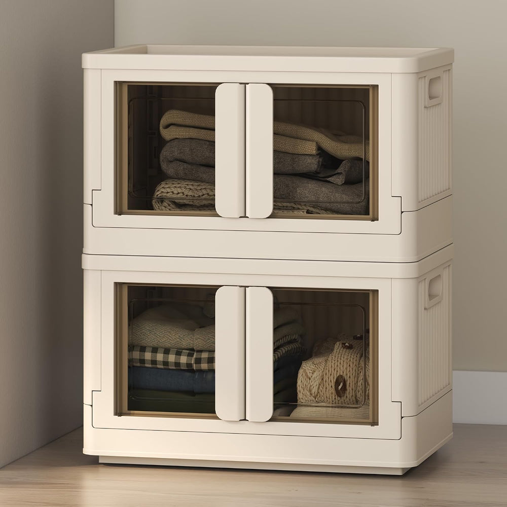 FLEXIMOUNTS 75 QT Stackable Storage Bins