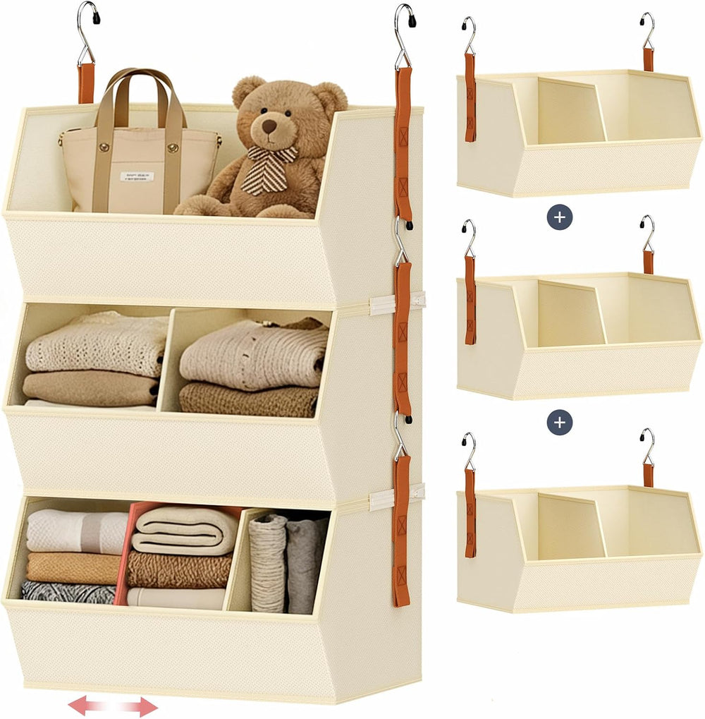 Hanging Closet Organizer Extra Large, Clothes Hanging Shelves for Closet with...