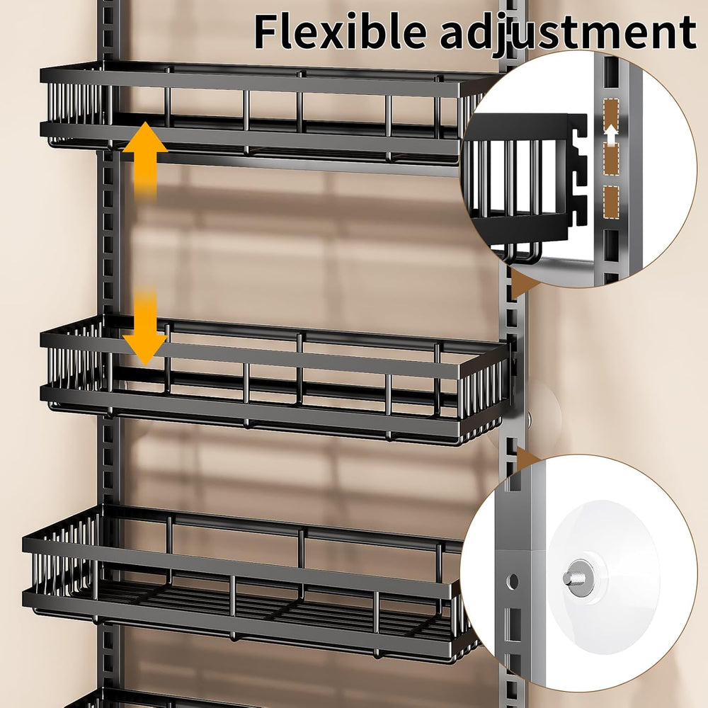 PureBox 8-Tier Over the Door Organizer, Heavy-Duty Metal Hanging Storage Rack...