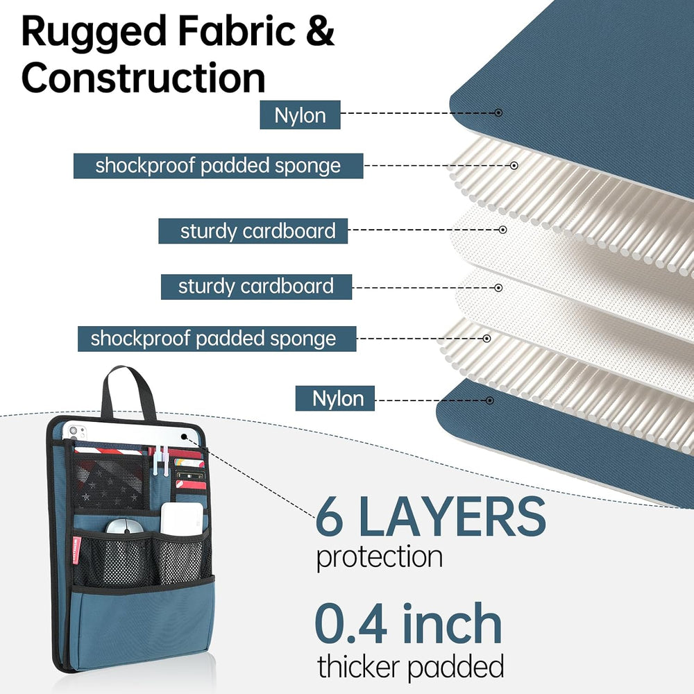 Rugged Silm Backpack Organizer Insert for Laptop A4 Binder Paperwork Document...