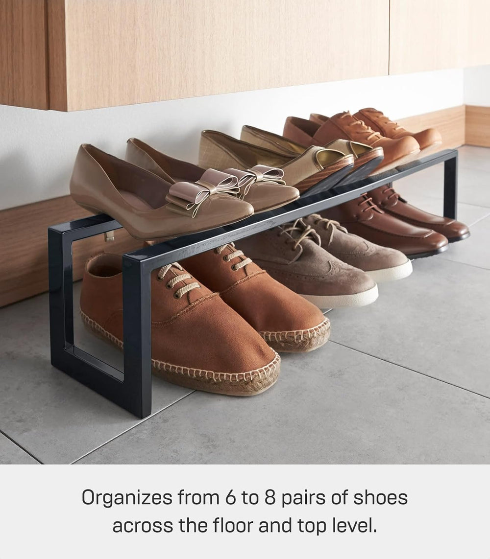 YAMAZAKI Home Line Expanding Shoe Rack, Metal, Adjustable - Single, 6" -...