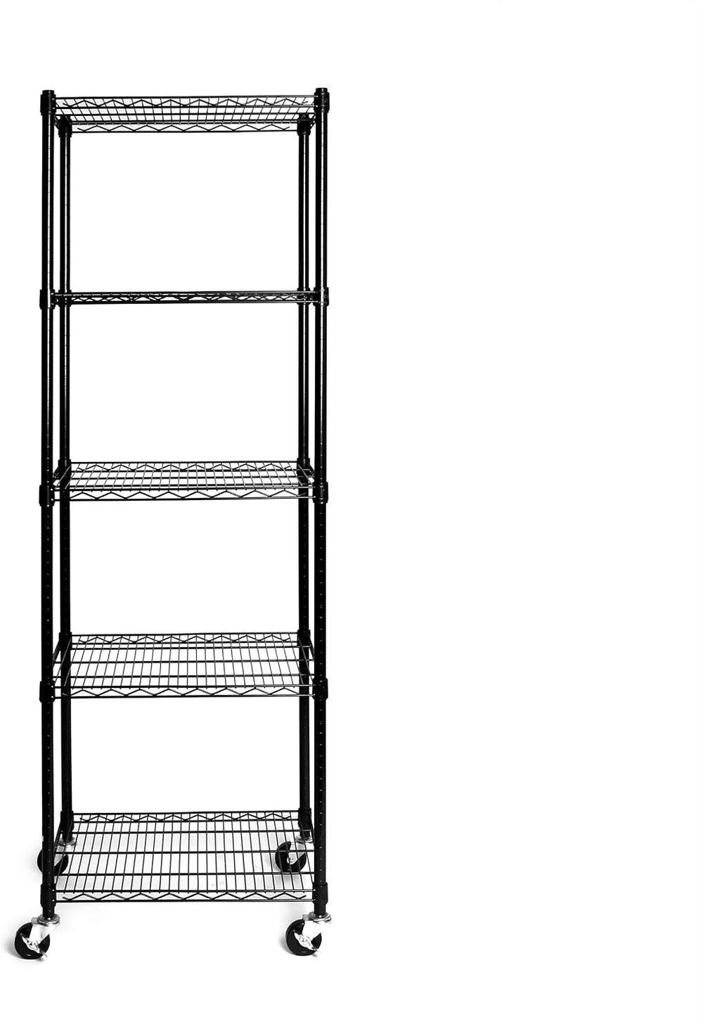 UltraDurable 5-Tier NSF Steel Wire Shelving, 24"W x 18"D x 75"...