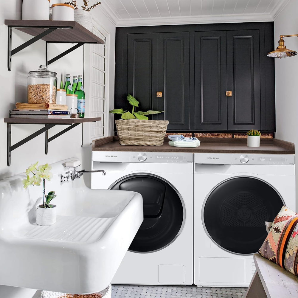 Kaboon Washer Dryer Countertop, Melamine Countertop with Edge Rails - 27.5&qu...
