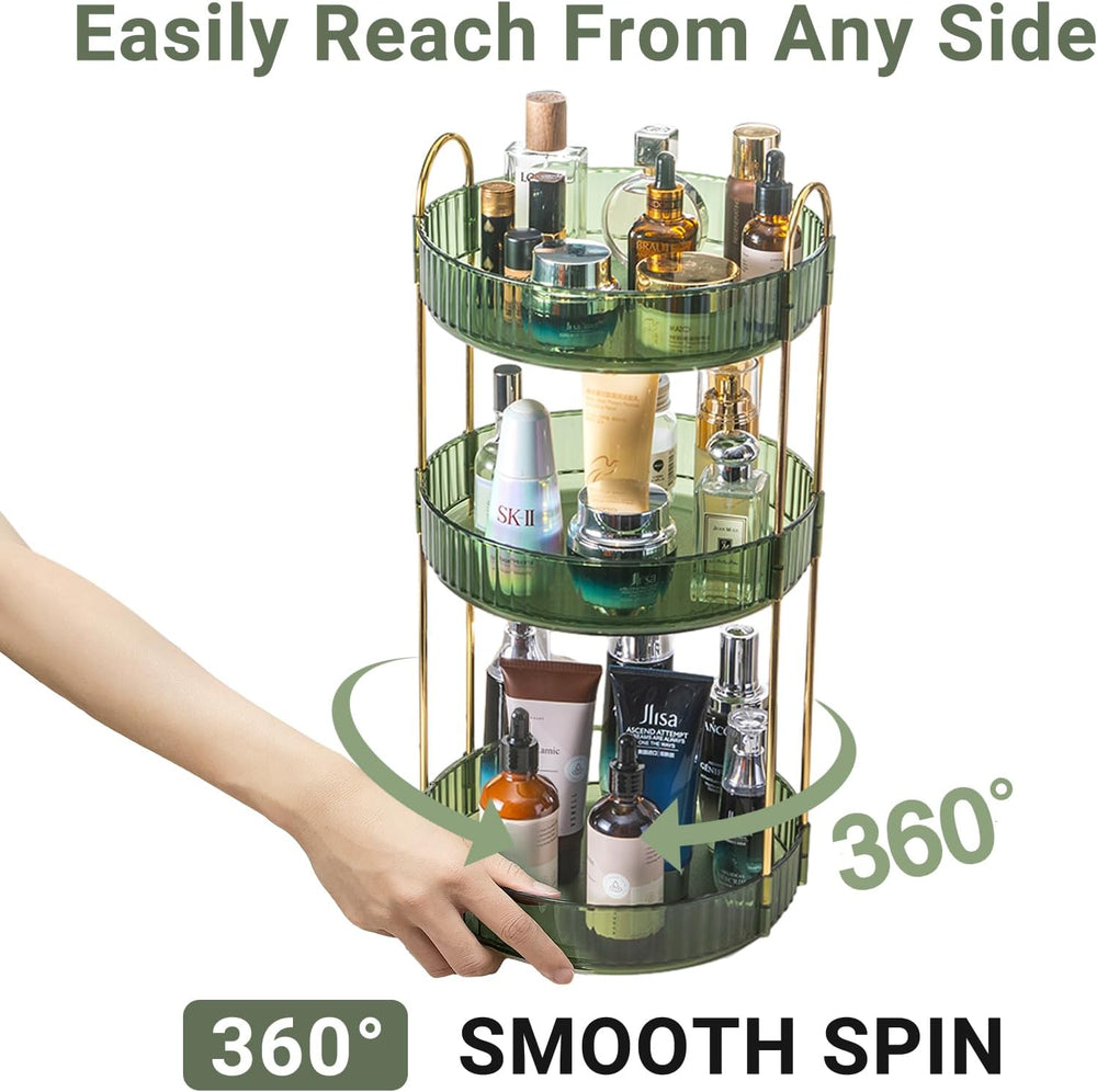 Asayuee 360 Rotating Perfume Organizer,3 Tier Large Capacity Make Up Organize...