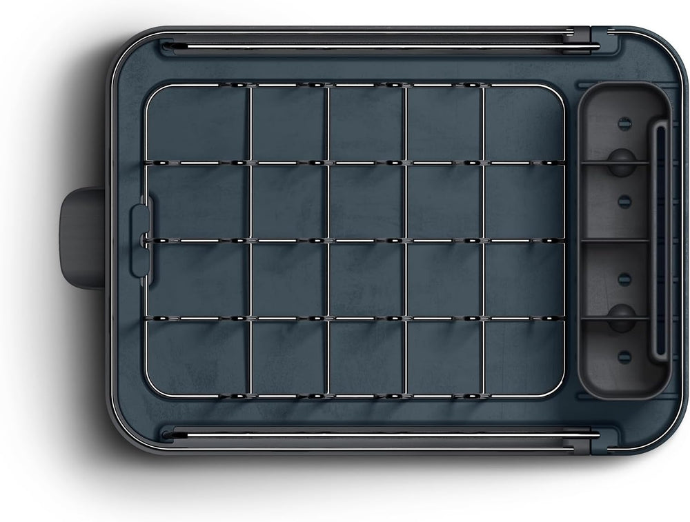 Joseph Joseph Extend Slim Steel Expandable Dish Drying Rack with Removable Cu...