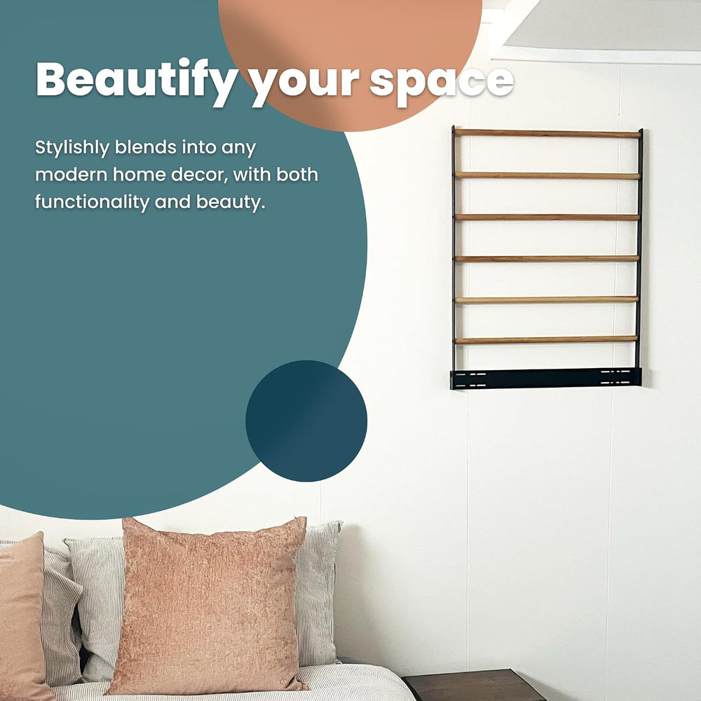Wall Mounted Drying Rack – Foldable Laundry Drying Rack for Wall, Space Savin...
