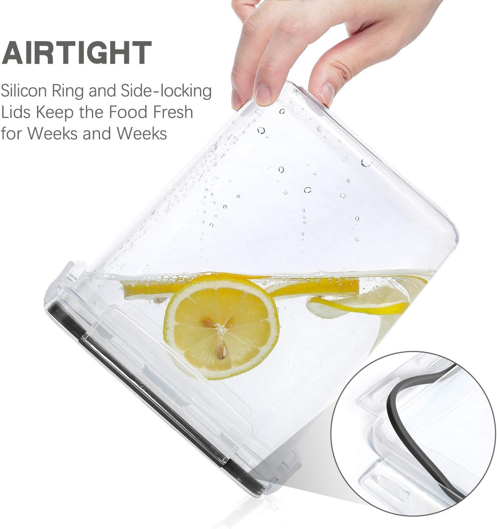 PANTRYSTAR Large Food Storage Containers with Lids Airtight 5.2L /176Oz, for ...