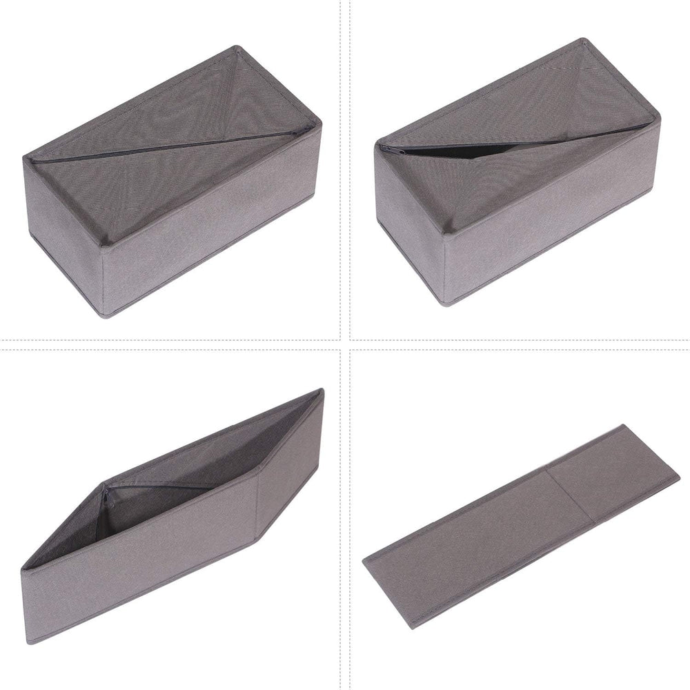 DIOMMELL 9 Pack Foldable Cloth Storage Box Closet Dresser Drawer Organizer Fa...