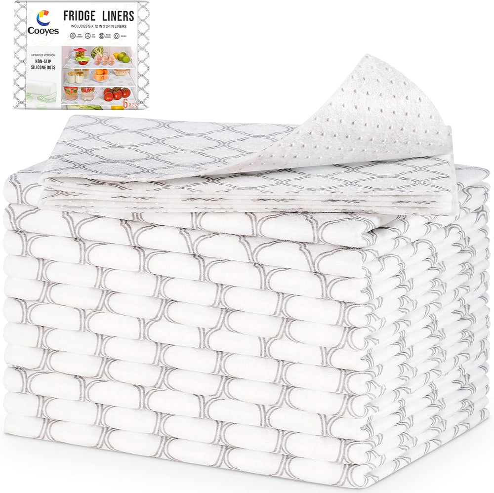 Cooyes Felt Shelf Liners for Drawer & Kitchen Cabinet, 12 Pack, 12"×...