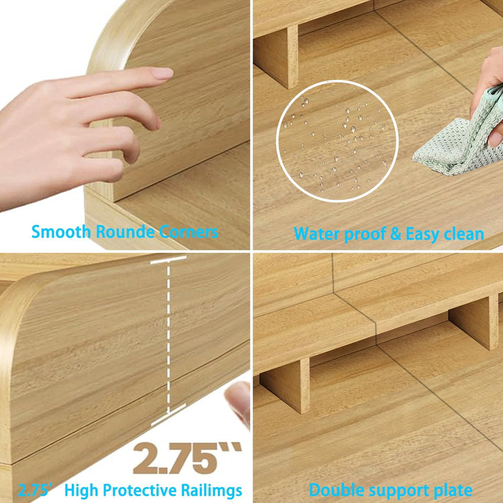 2-Tier Washer-Dryer Countertop Shelf Cover (54" W x 27.5" D), 12&qu...