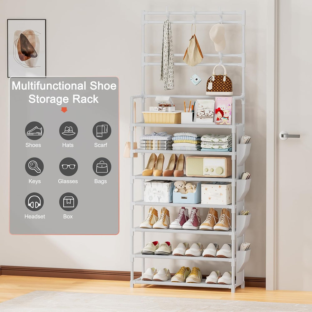 OYREL Shoe Rack 7 Tier Shoe Organizer Storage 21-28 Pairs