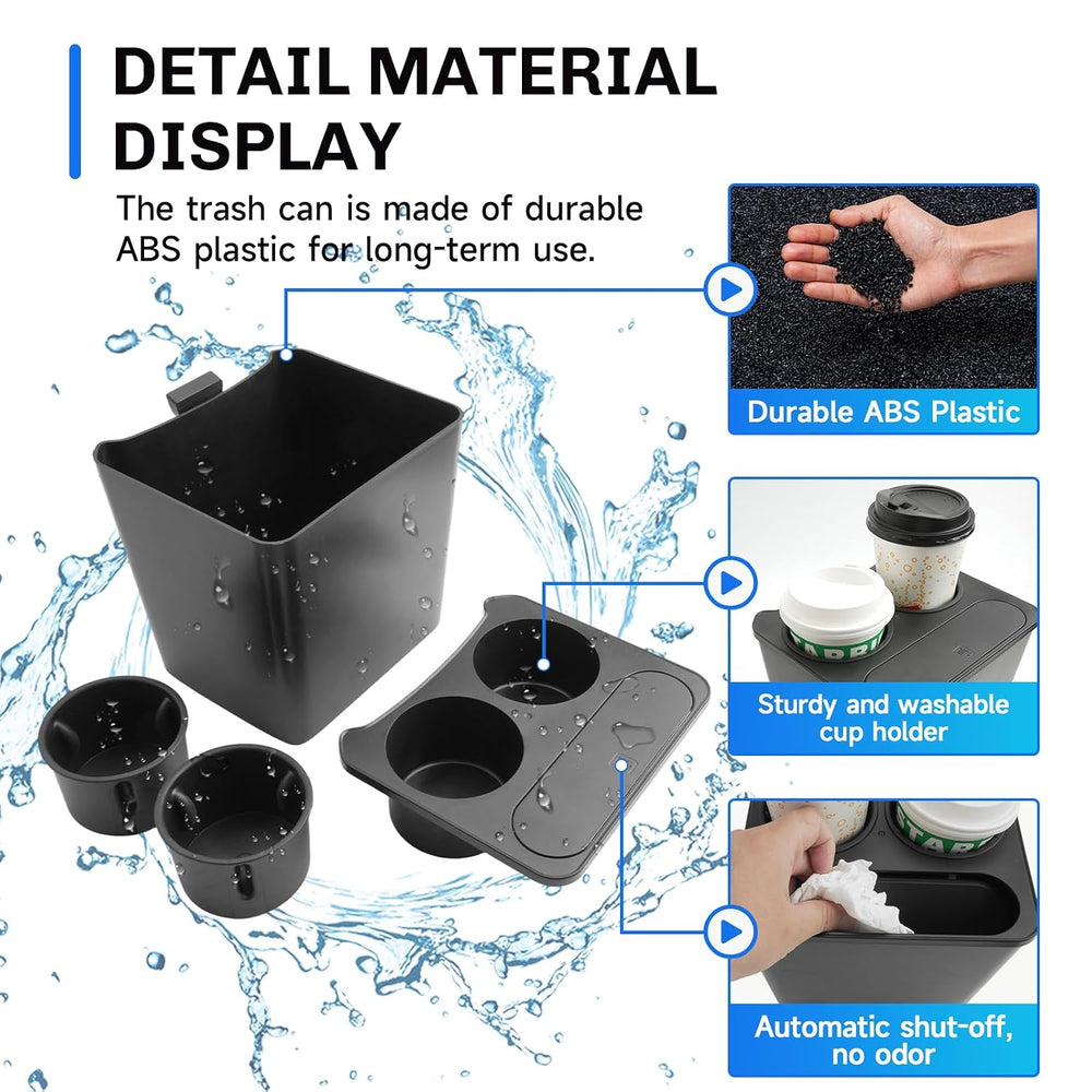 SXCY for 2025 2026 Ford Maverick Car Trash Can Cupholder Organizer