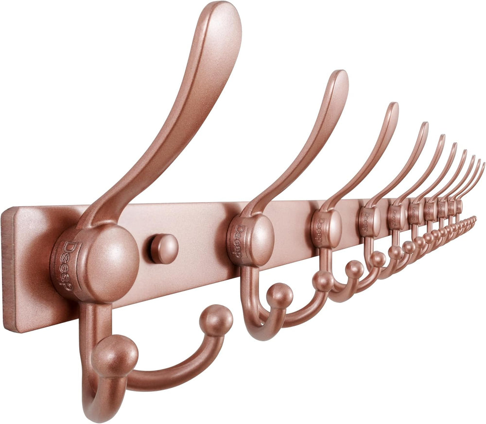 Dseap Coat Rack Wall Mount 37 Inch, Heavy Duty 12-Gauge Base vs Flimsy 1mm, D...