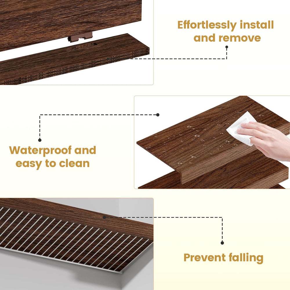 Wood Wire Shelf Covers Wire Rack Covers for Pantry and Closet Removable Shelf...
