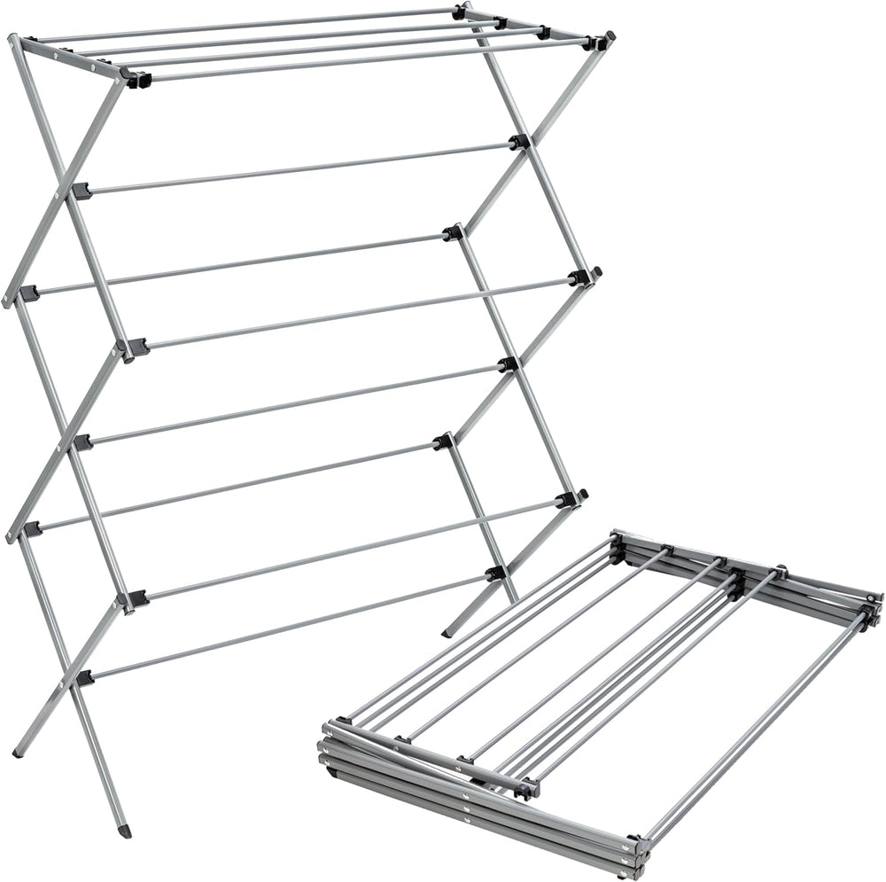 Honey-Can-Do Oversized Collapsible Clothes Drying Rack, 35", 50 lb, Grey