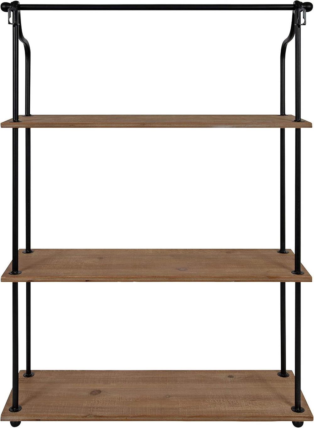 Kate and Laurel Walters Wood and Metal 3-Tier Shelving, 21" x 32", ...