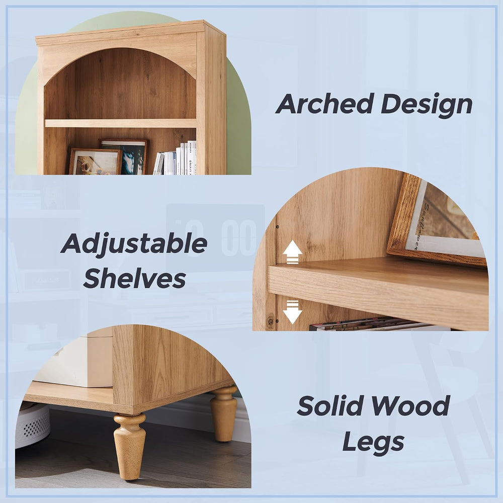 IFGET 76" Tall Arched Shoe Storage Cabinet, Large Shoe Rack, Natural