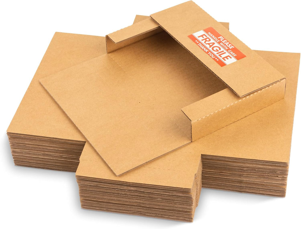 Comic Book & Magazine Mailers Boxes, 25-Pack, 11x8.5x1.9 Inch