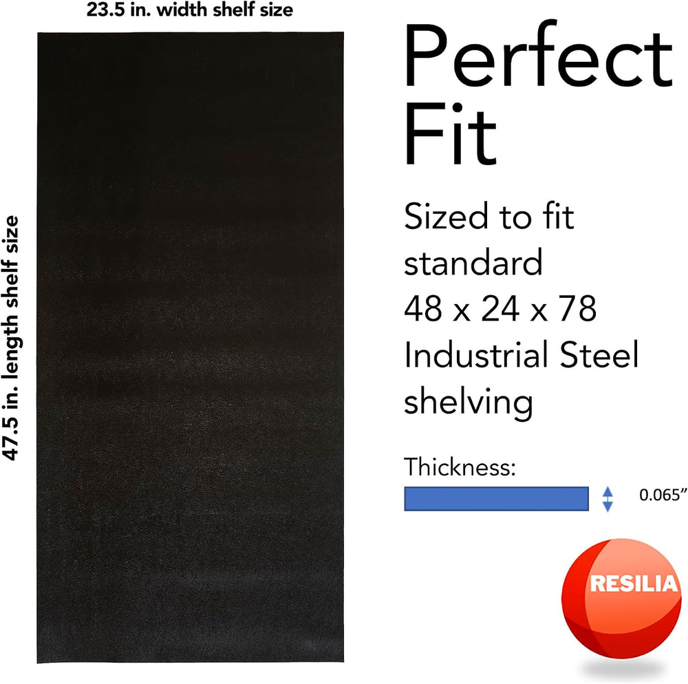 RESILIA Industrial Shelf Liner Set for Wire Shelving – 5 Pack, 24” x 48” Heav...
