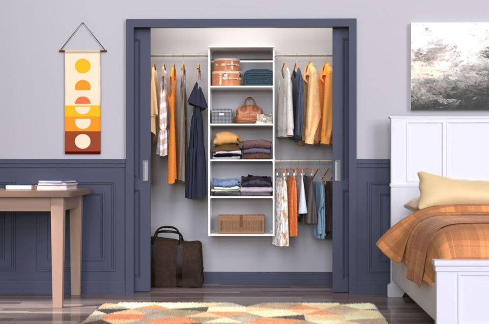 ClosetMaid SuiteSymphony Hanging Closet Kit Includes (1) Tower, (3) Closet Ro...