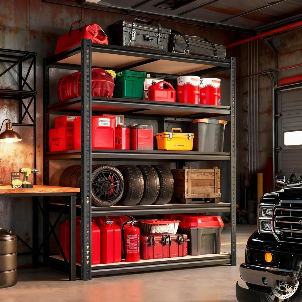 Garage Racks for Storage，5-Tier Adjustable Garage Shelving Storage Shelves,24...