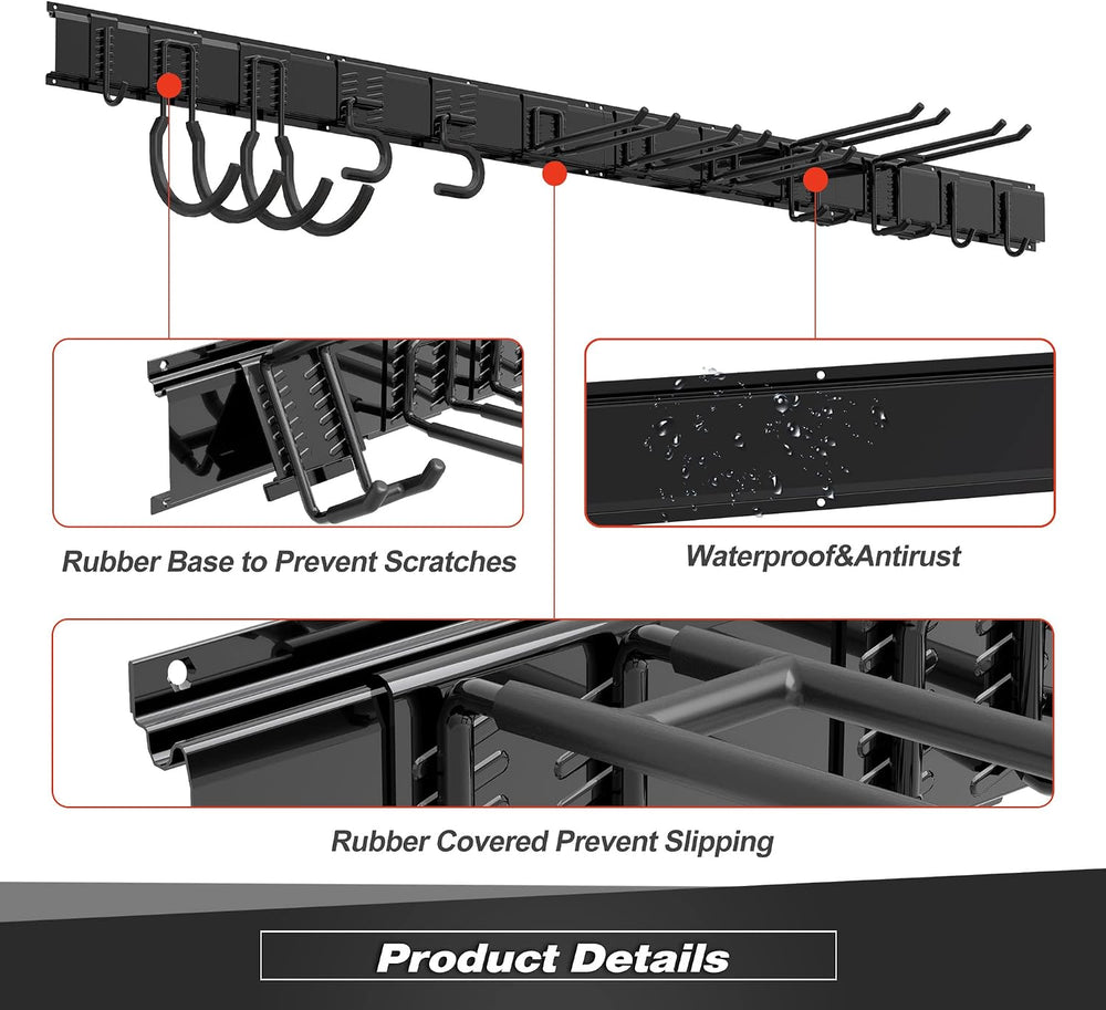 Garage Tool Storage Rack, Heavy Duty Garage Storage Organizer Rack System Wal...
