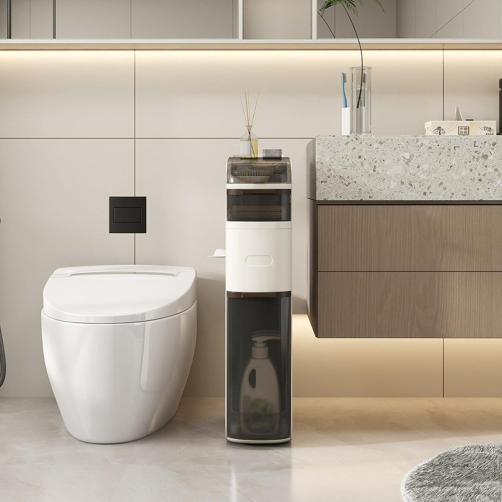 GIANTEX 4-Tier Narrow Bathroom Storage Cabinet (17" x 7" x 30")