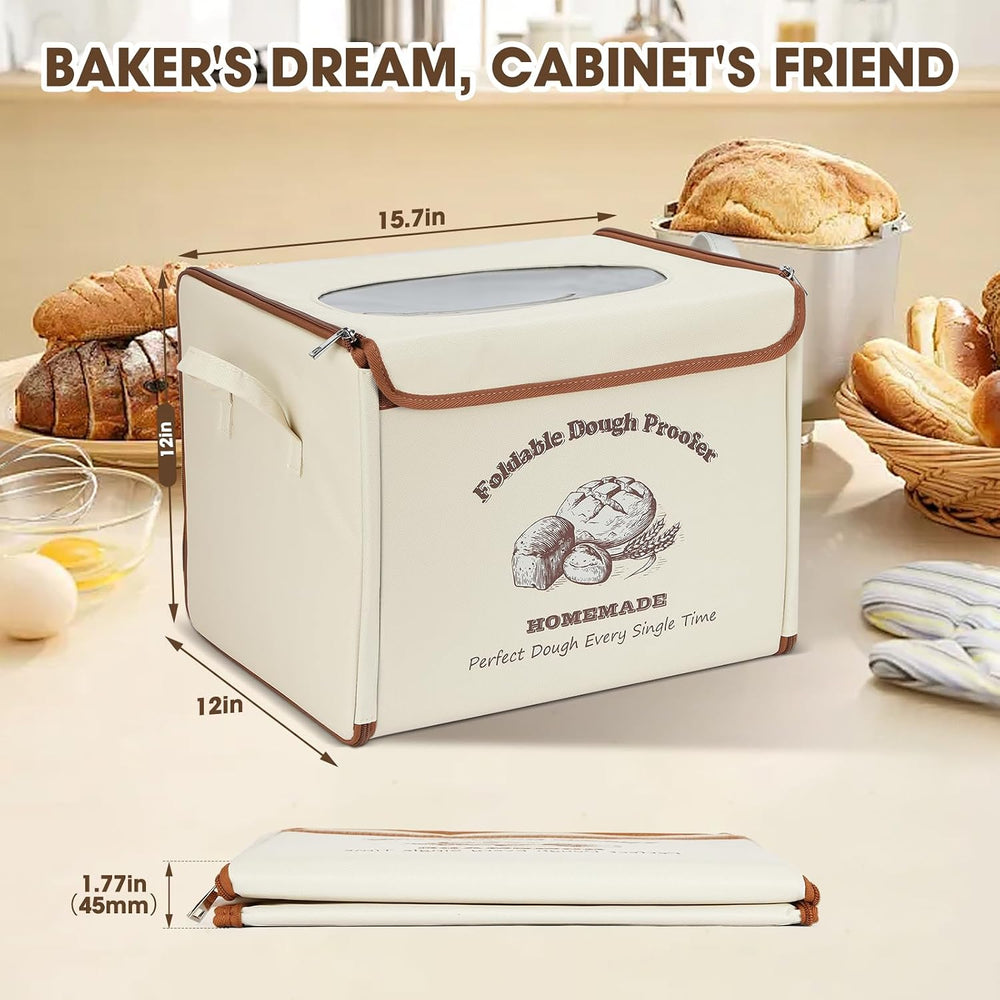 Foldable Bread Proofing Box, 70-122°F PID Dough Proofer with 1-24H Timer