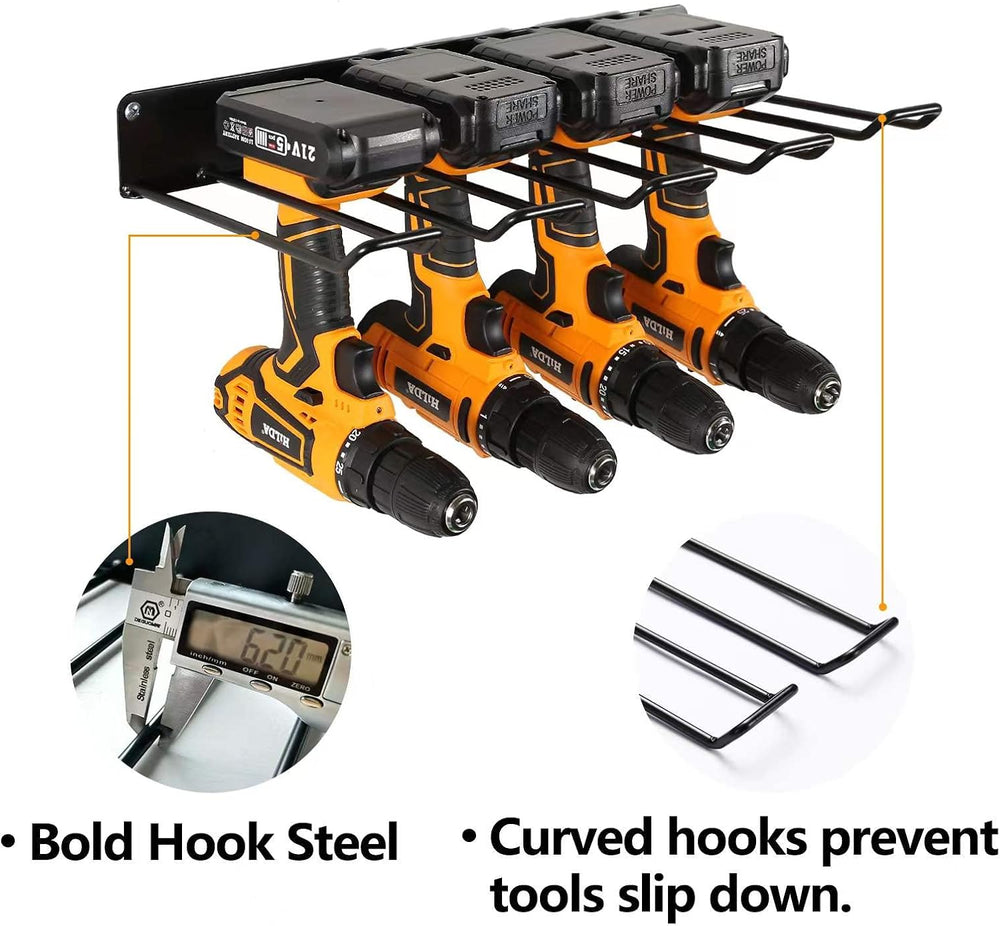 UU-Major Power Tool Organizer with Charging Station,Drill Holder Wall Mount,G...