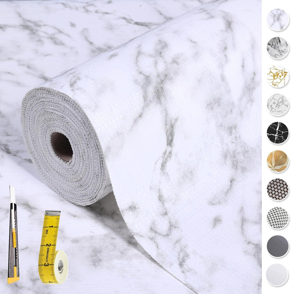 2-Layer Drawer and Shelf Liner for Kitchen Cabinet: 17 in X 39 Ft Non Slip