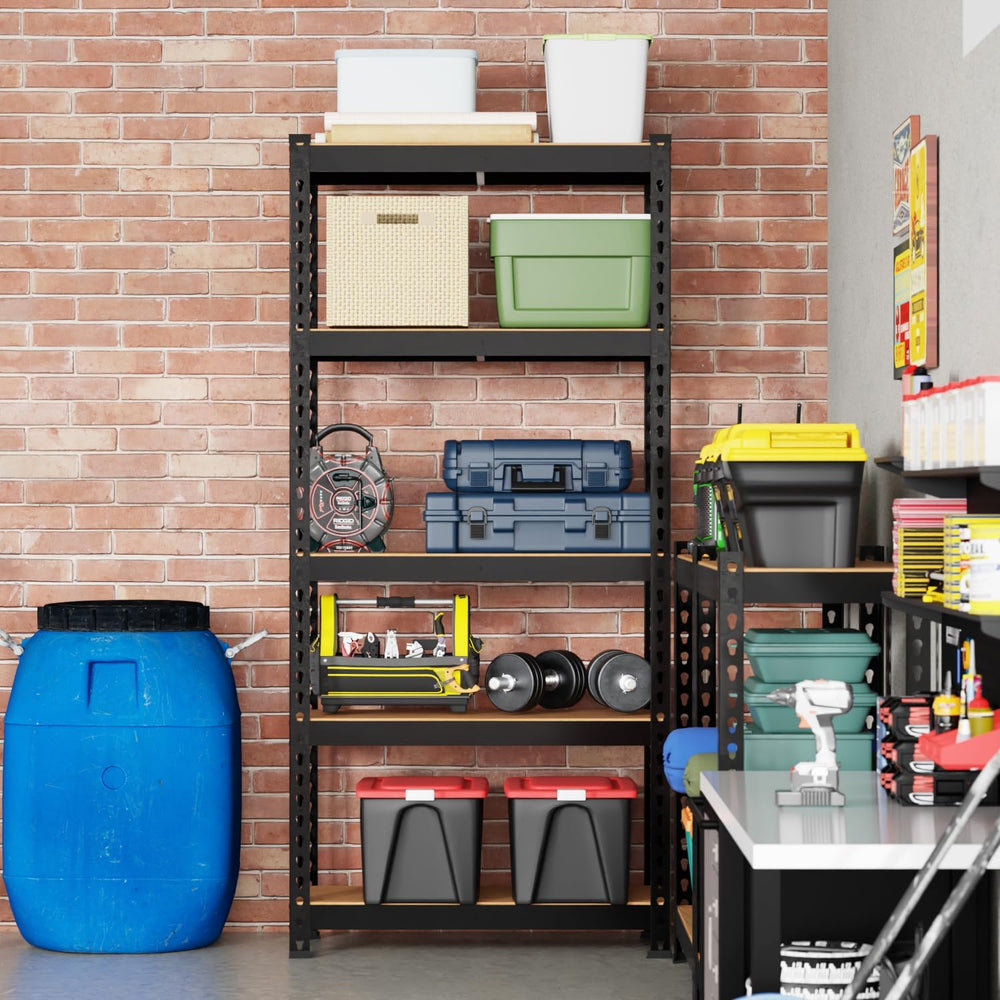 BestOffice 5 Tier Storage Shelves Adjustable Garage Shelves 15.7" D x 35...