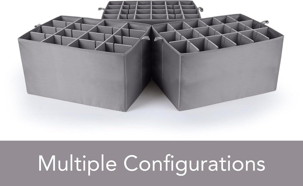 Covermates Keepsakes - Adjustable Zip-Top Storage Box - Configurable FlexGrid...