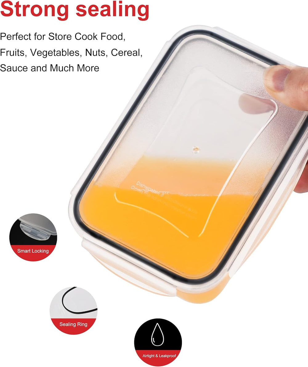 FOOYOO 56 Pcs Large Food Storage Containers Set with Lids (28 Containers + 28...