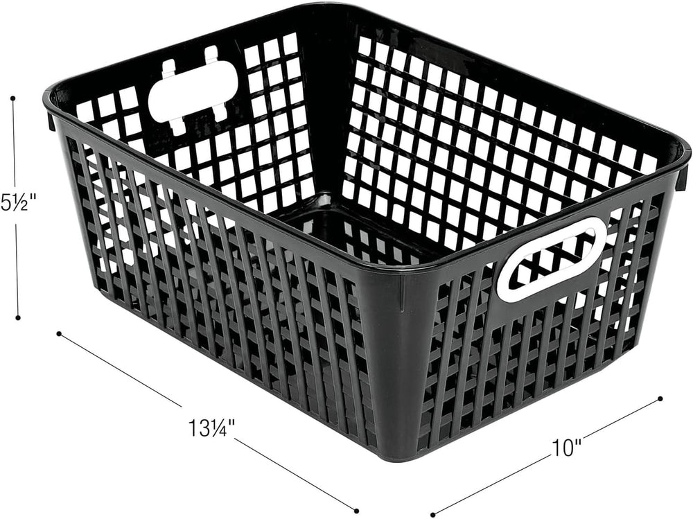 Really Good Stuff Large Plastic Book Baskets, 13.25" by 10" by 5.5&...