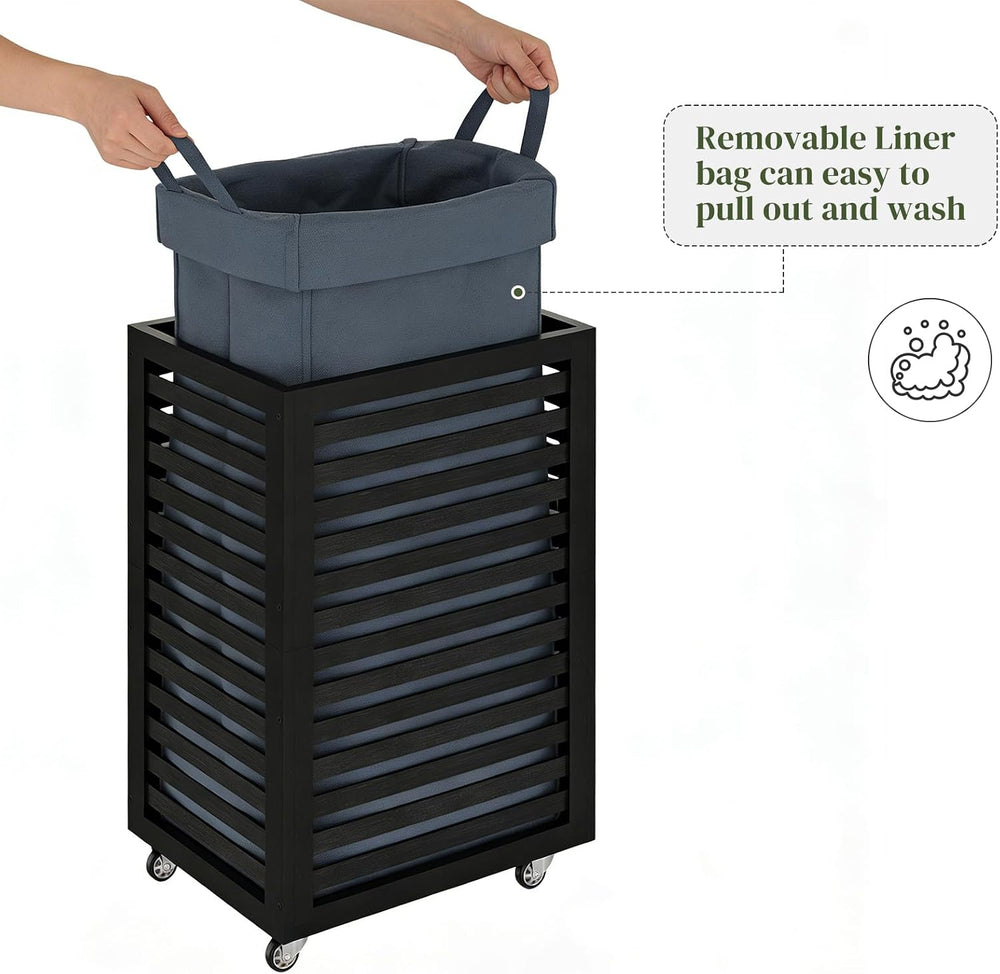 Laundry Hamper bamboo wood Laundry Clothes Laundry Hamper Clothes Storage