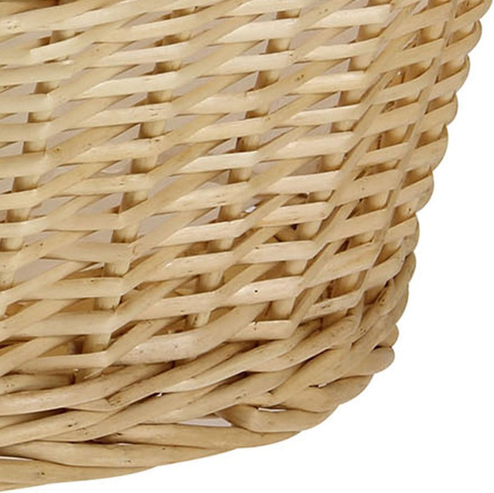 Household Essentials Wicker Laundry Basket with Handles, Handwoven Willow, an...