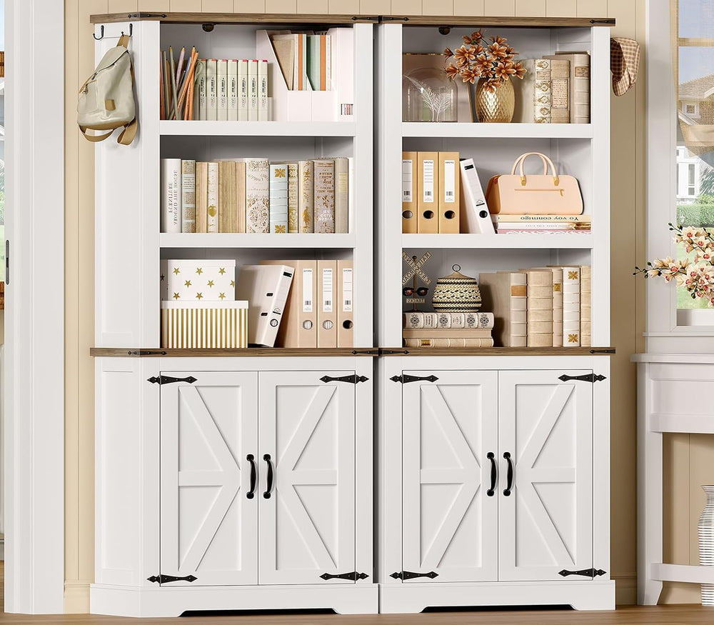 TEENFON 70.9in Tall Storage Cabinet with Adjustable Shelves, Kitchen Pantry C...