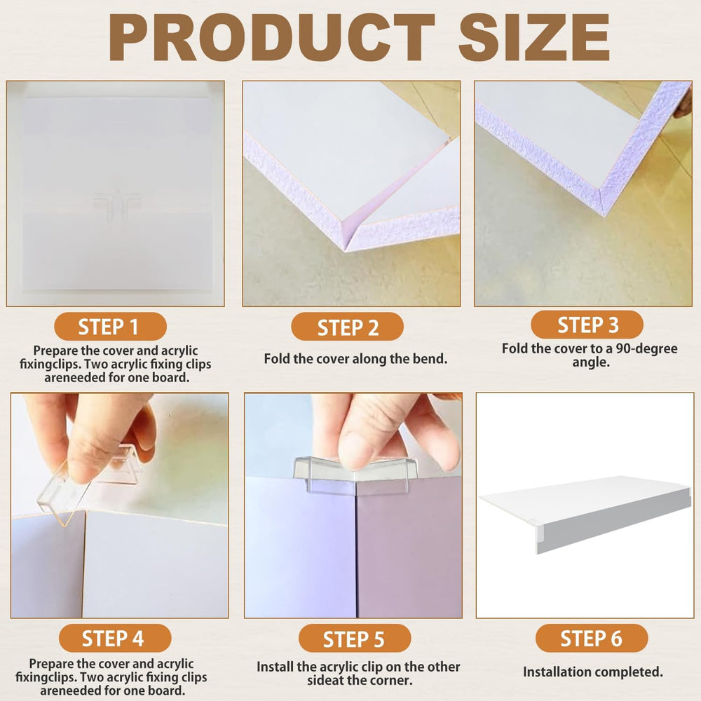 5 Pcs Wire Rack Covers, 36x16x2 in PVC Wire Shelf Cover for Pantry, Removable...